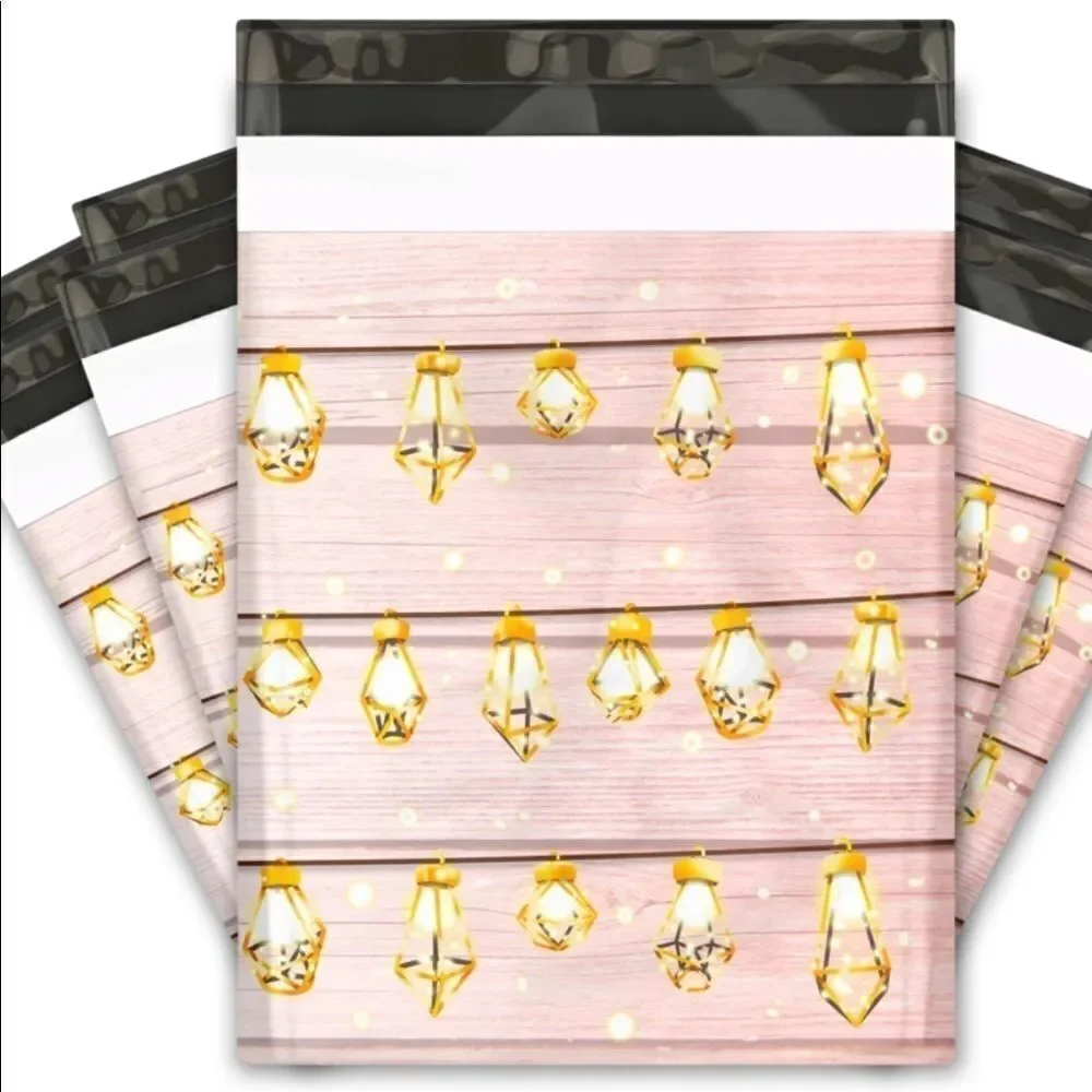 Poly Mailers MIX 35 pieces size 10x13 14.5x19 insert cards plus stickers